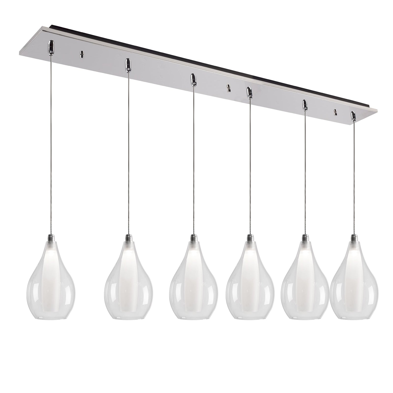 Victoria 42-in 6-Light Dimmable LED Multi Pendant