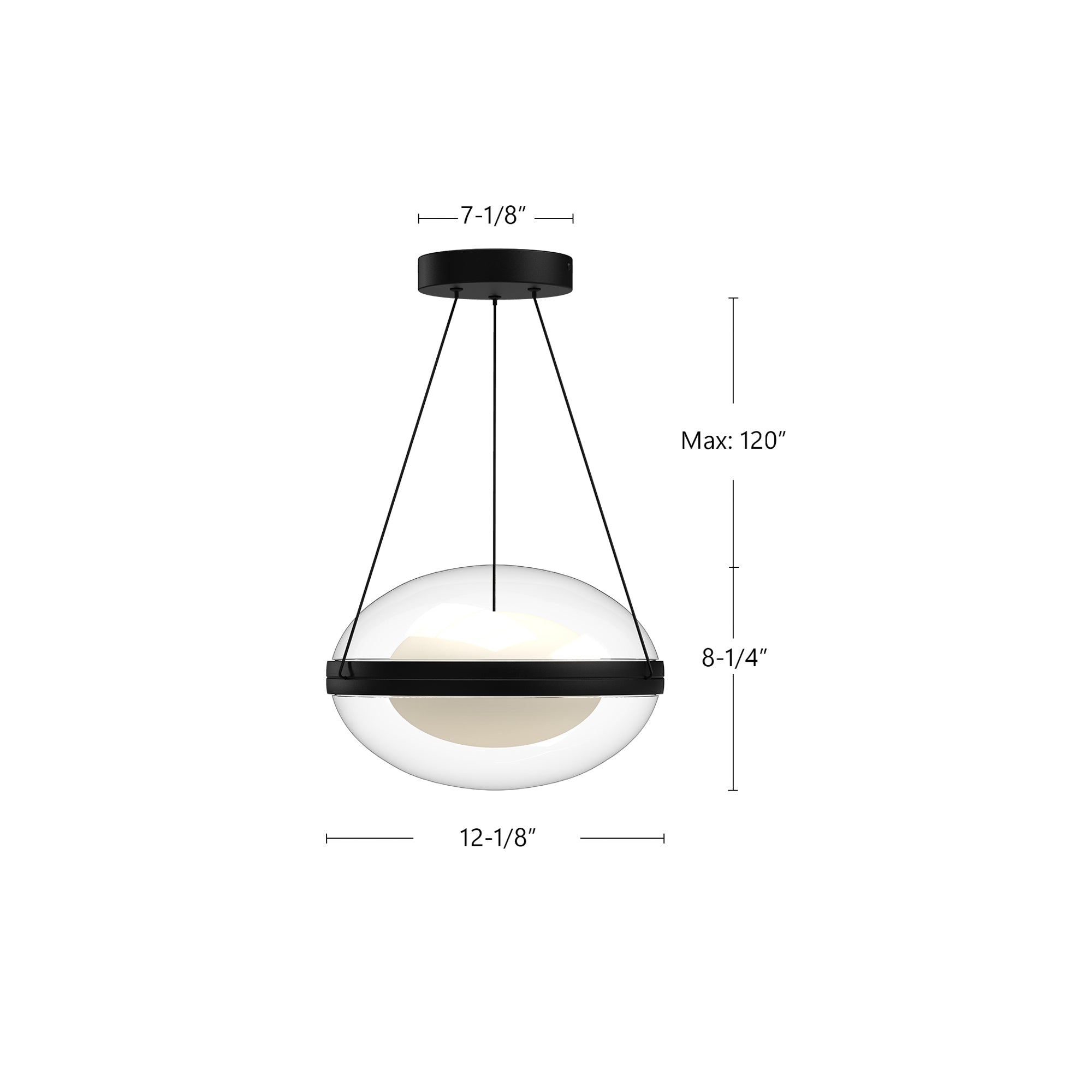 Virgo 12-in Aluminum Pendant