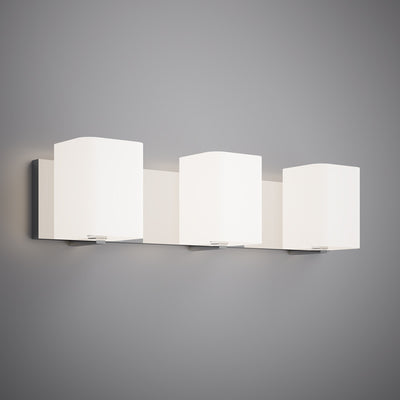 Axis 3-Light Polished Chrome Vanity Light Dimmable 180W