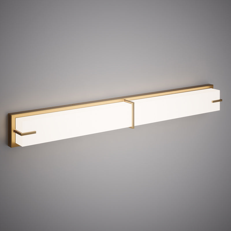 Misty 36-in Satin Brass Dimmable 30W