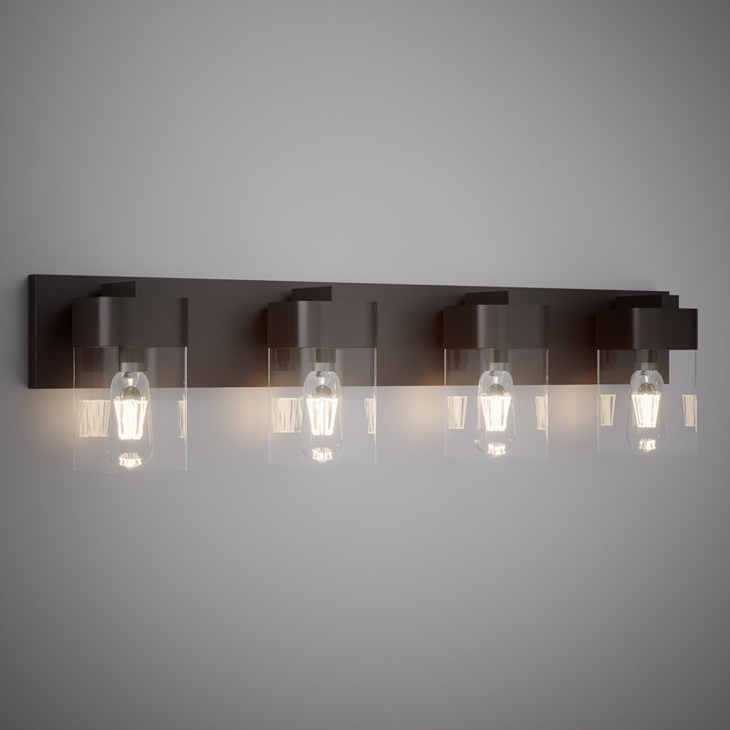 4 Lights Nora 4-light wall/vanity light Matte Black Dimmable 240W