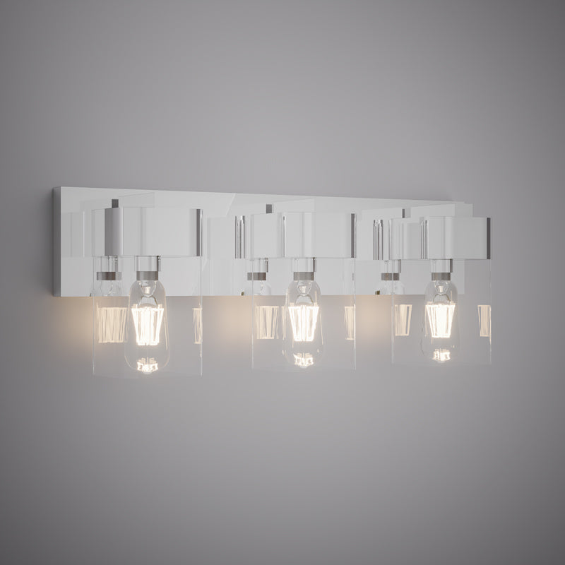 3 Lights Nora 3-light wall/vanity light Polished Chrome Dimmable 180W