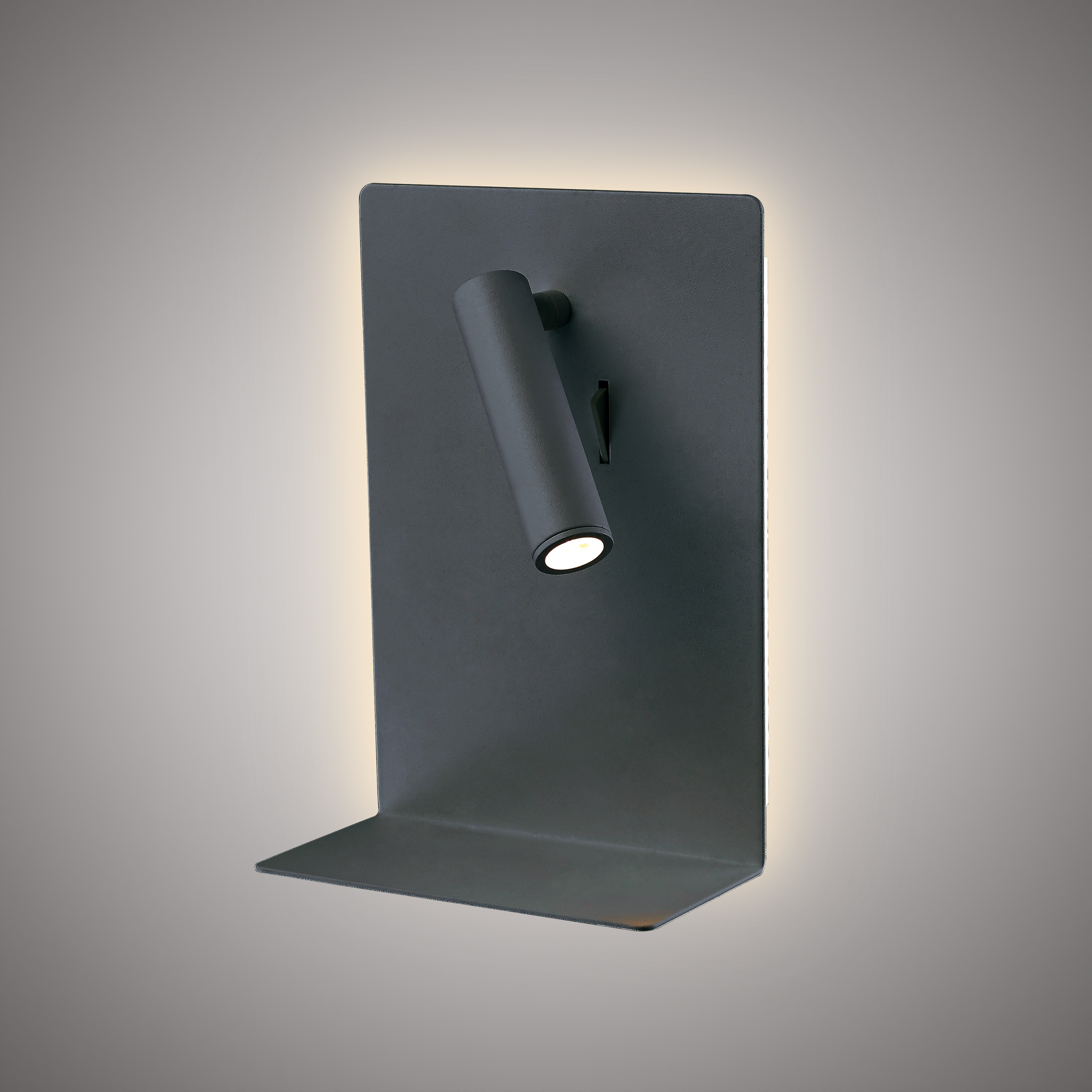 Bronx Bedside Wall Light Matte Black Dimmable 11W