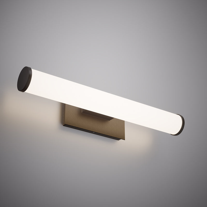 Matte Black 24" LED Vanity Light 3000K 2000 Lumens Dimmable