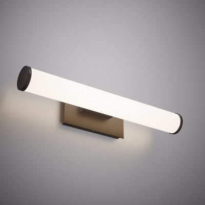 24-in Matte Black Vanity Light Dimmable