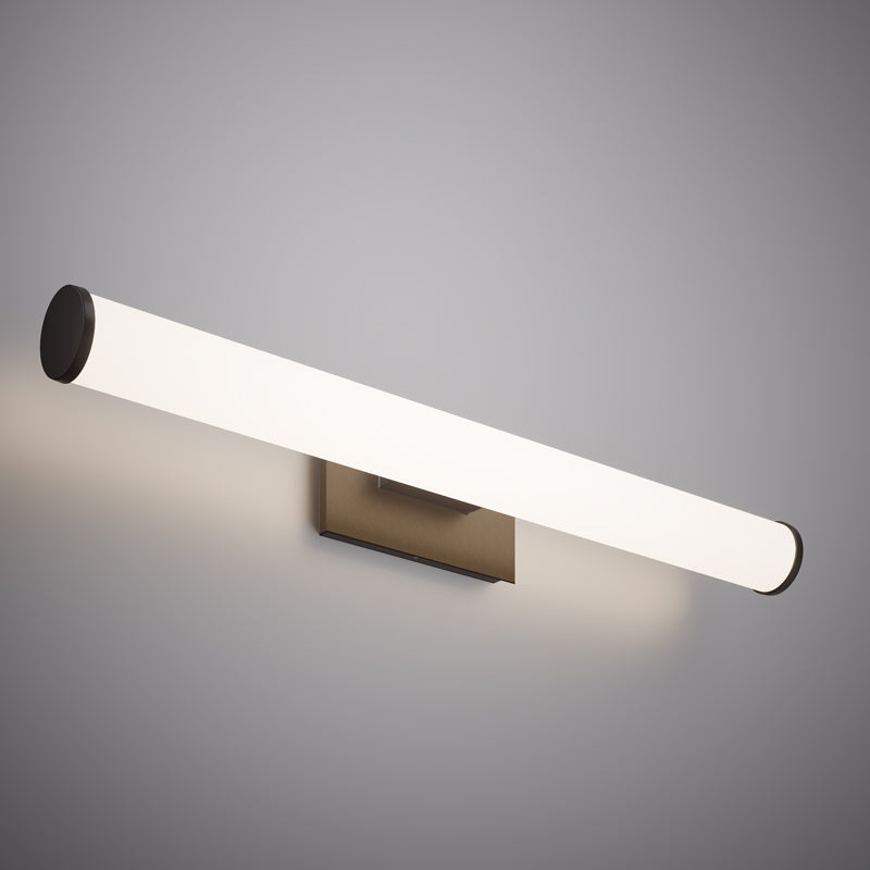 Led 36-in wall/vanity light Matte Black Dimmable 30W