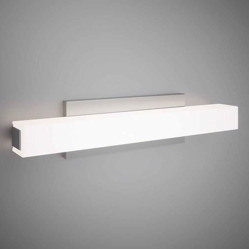 Flat 18-in Brushed nickel Dimmable 20W