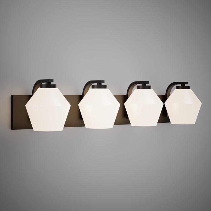 4 Lights Ella 4-Light Vanity Light Matte Black Dimmable 240W