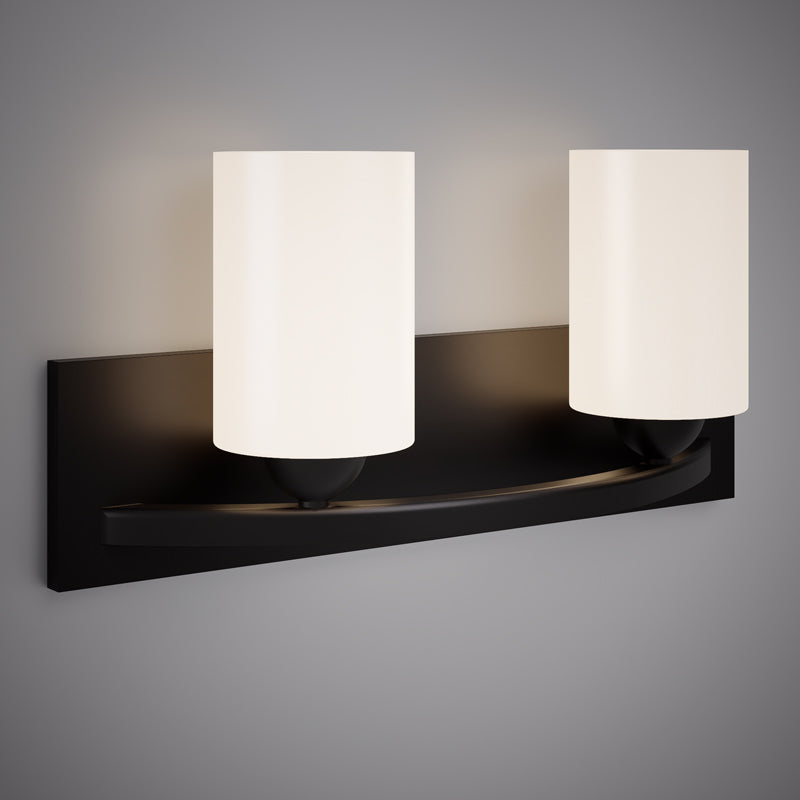 2 Lights Kora 18-in Vanity Light Matte Black Dimmable 120W