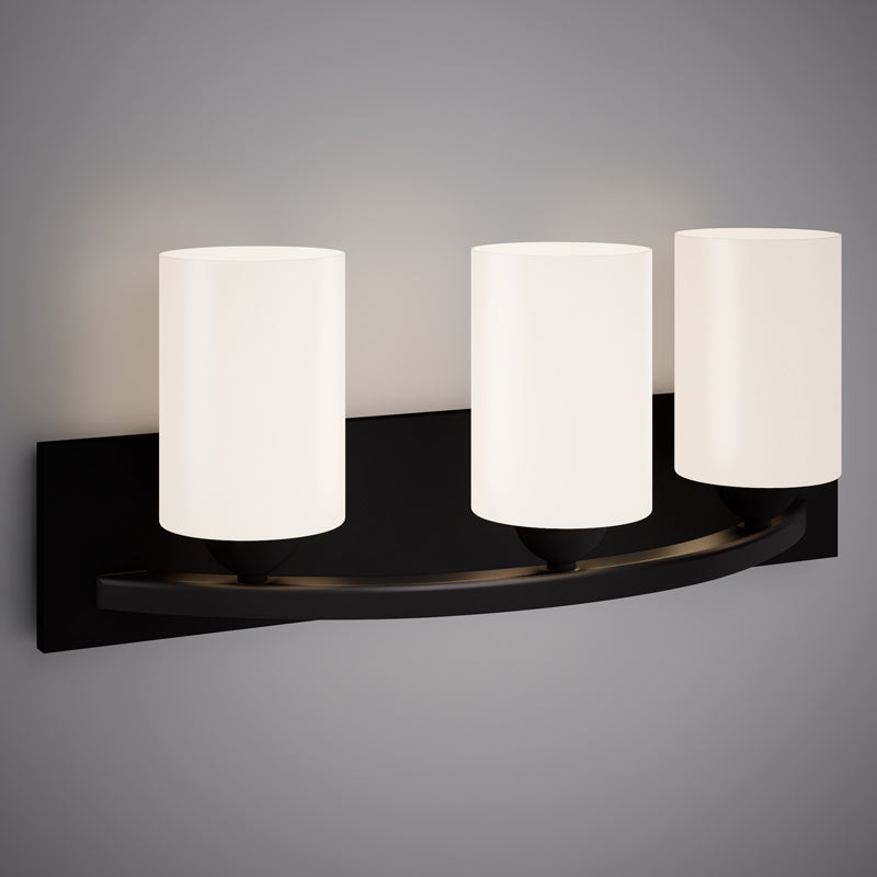 3 Lights Kora 24-in Vanity Light Matte Black Dimmable 180W