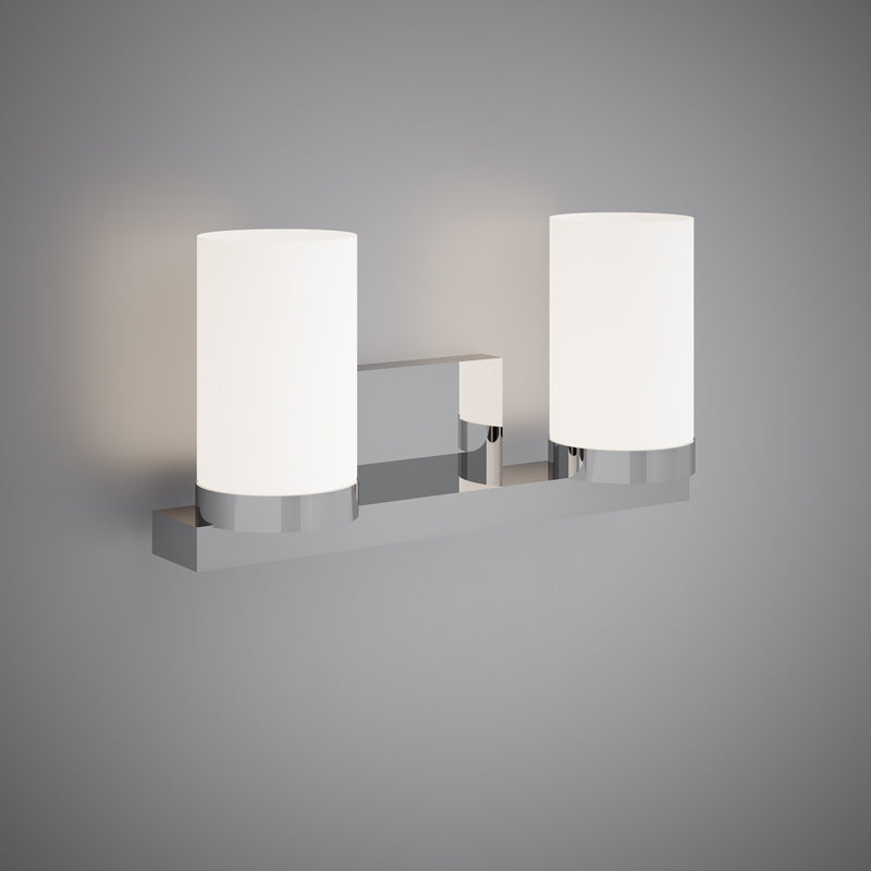 2 Lights Peony 14-in Vanity Light Chrome Dimmable 120W