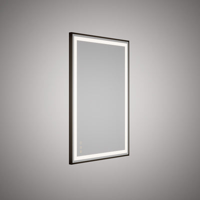 Edge LED Mirror Black Dimmable 52 Watt Light Source. 39 Watt Heat Pad