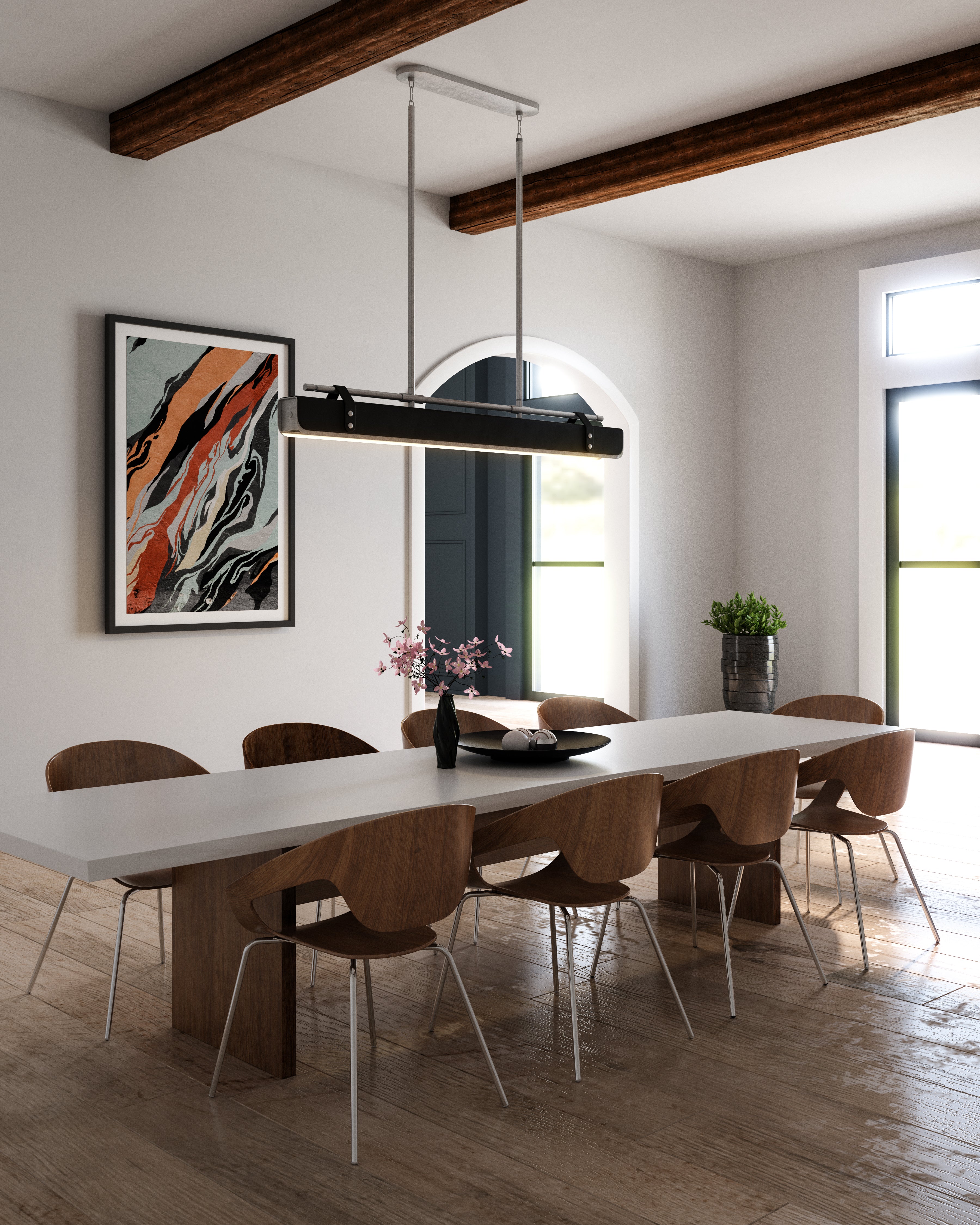Valise 60-in Steel Pendant