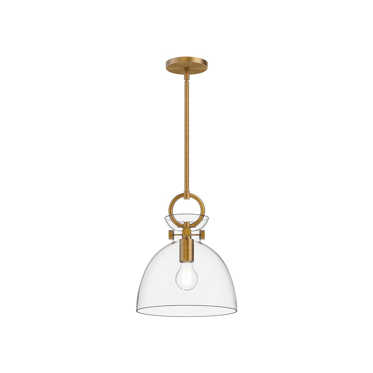 Waldo 11-in 1 Light Clear Glass Socket Pendant