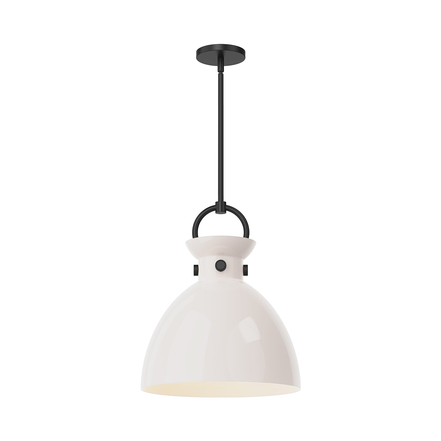 Waldo 14-in 1 Light Clear Glass Socket Pendant