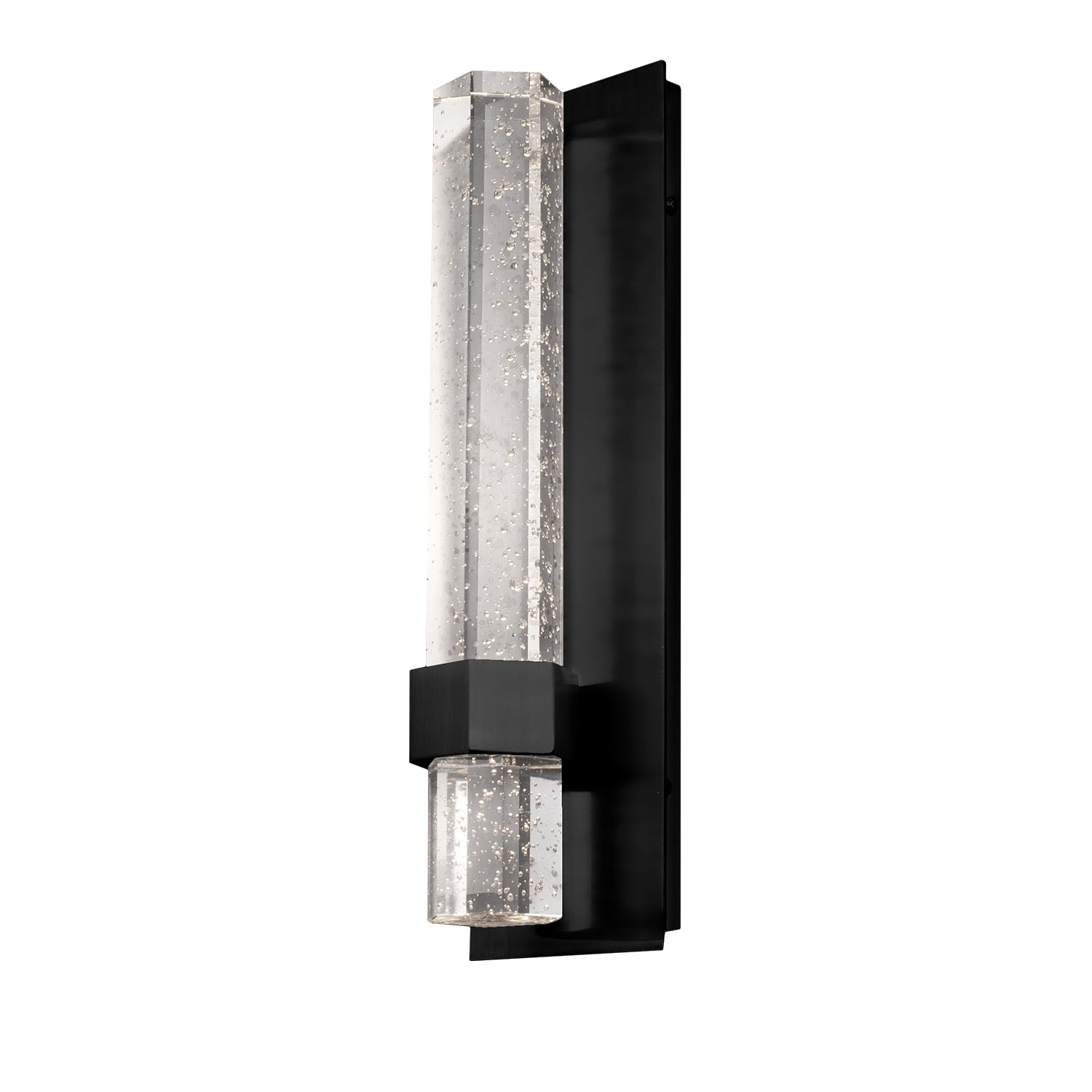 Warwick 15-in Aluminum Steel Crystal Wall Sconce
