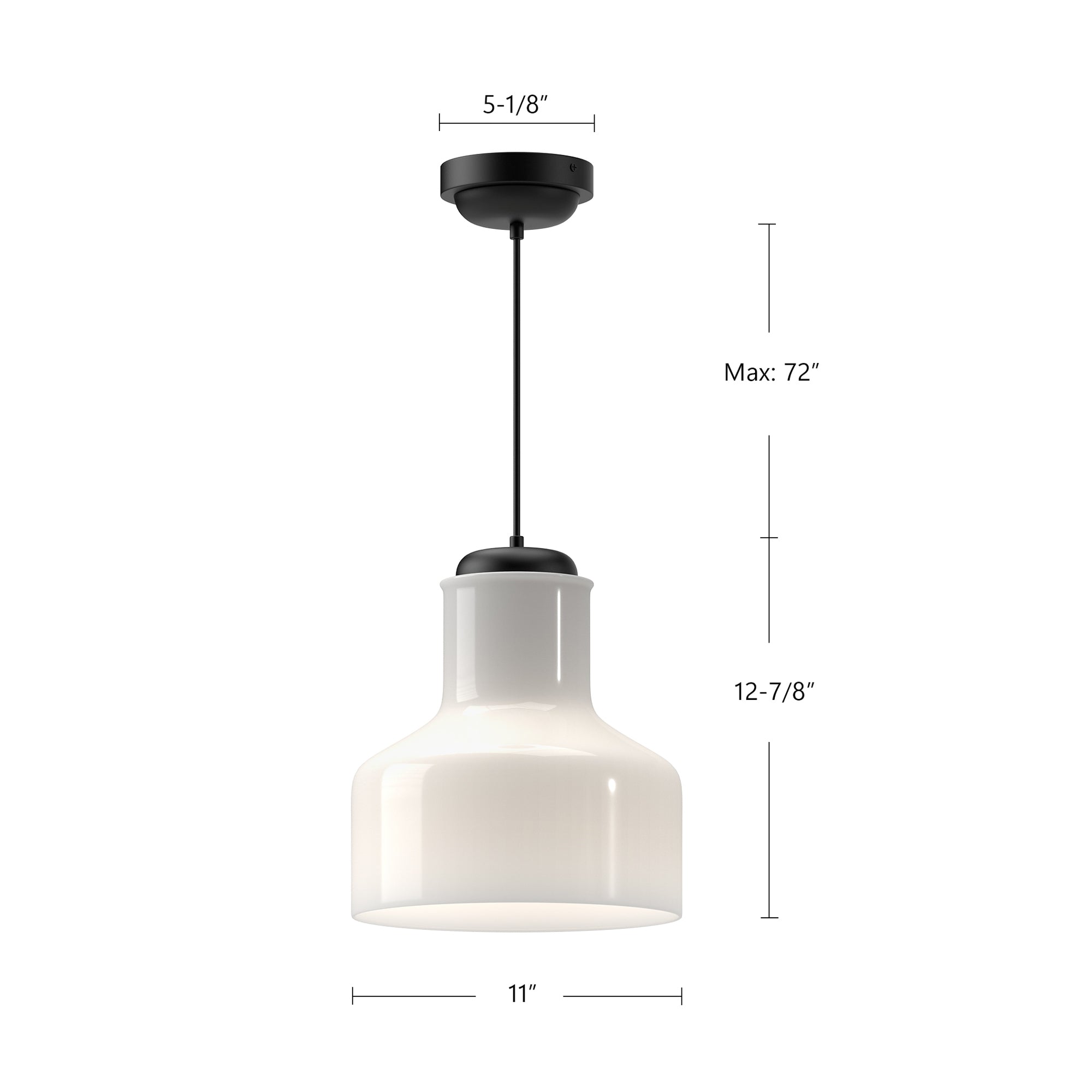 Westlake 11-in Steel Pendant