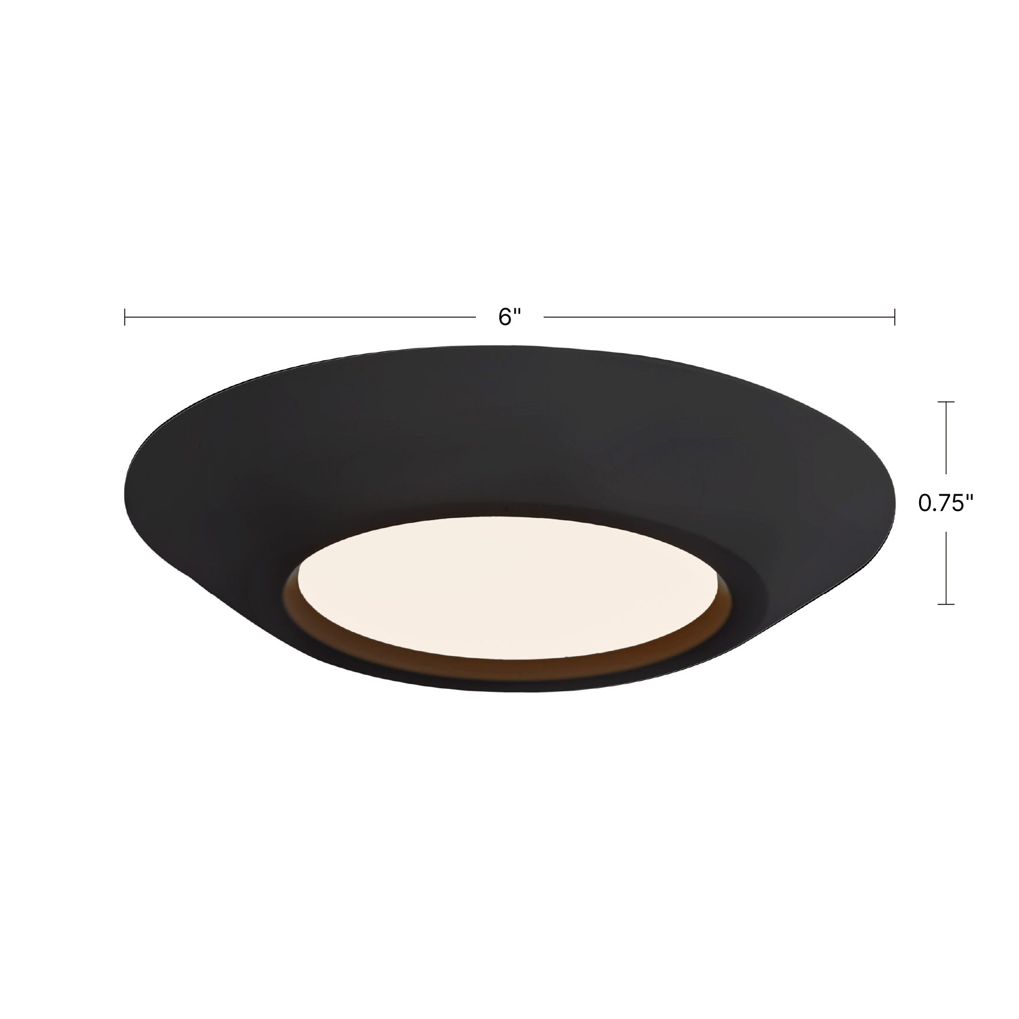 Weylo 6-in Steel Flush Mount