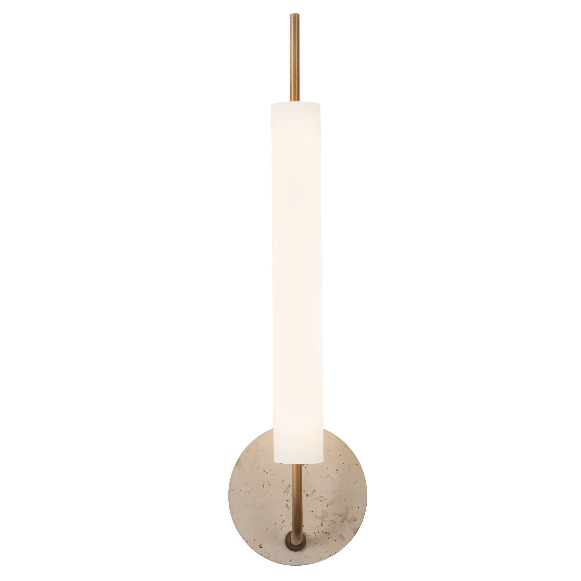 Wick 20-in Steel Stone Wall Sconce