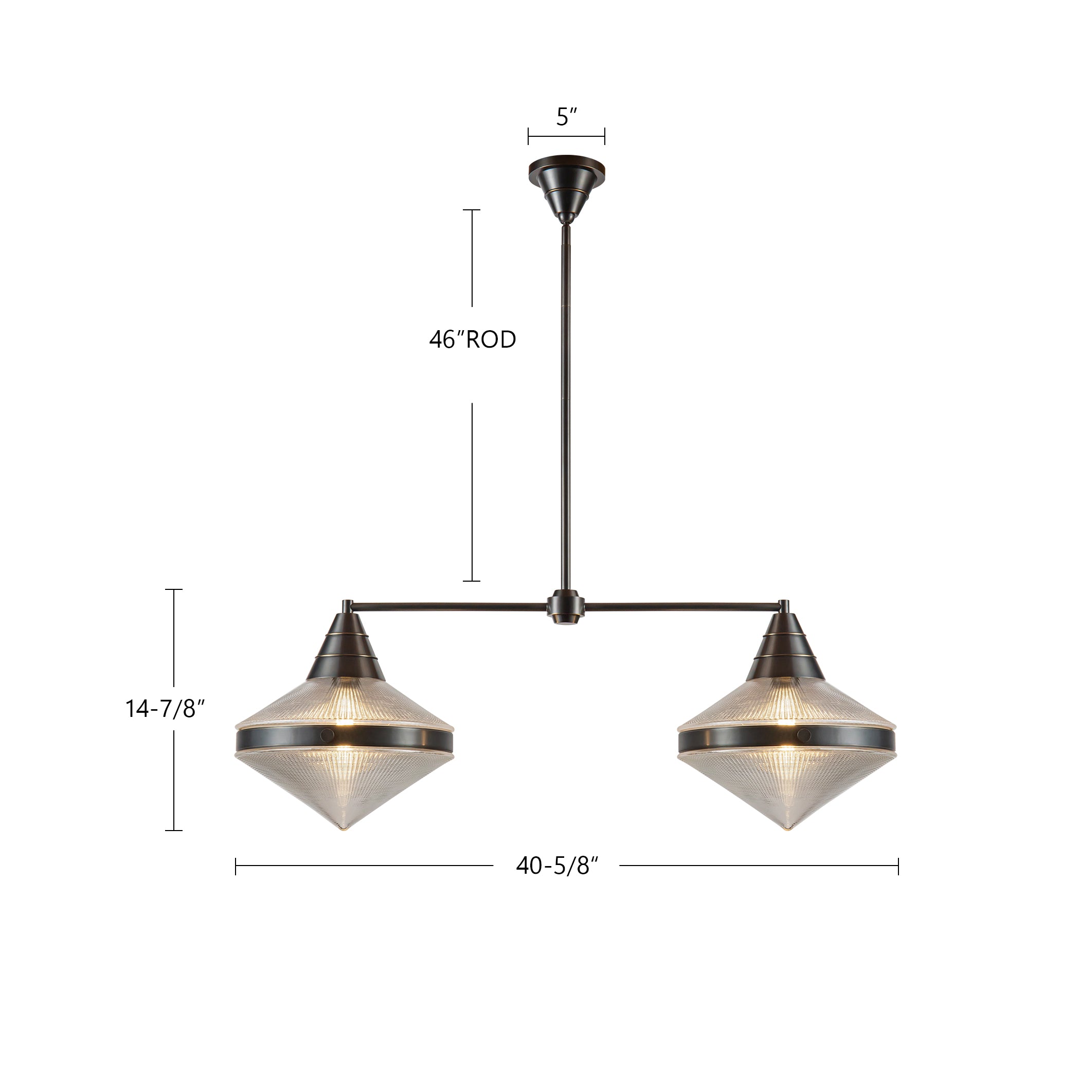 Willard 41-in Steel Linear Pendant