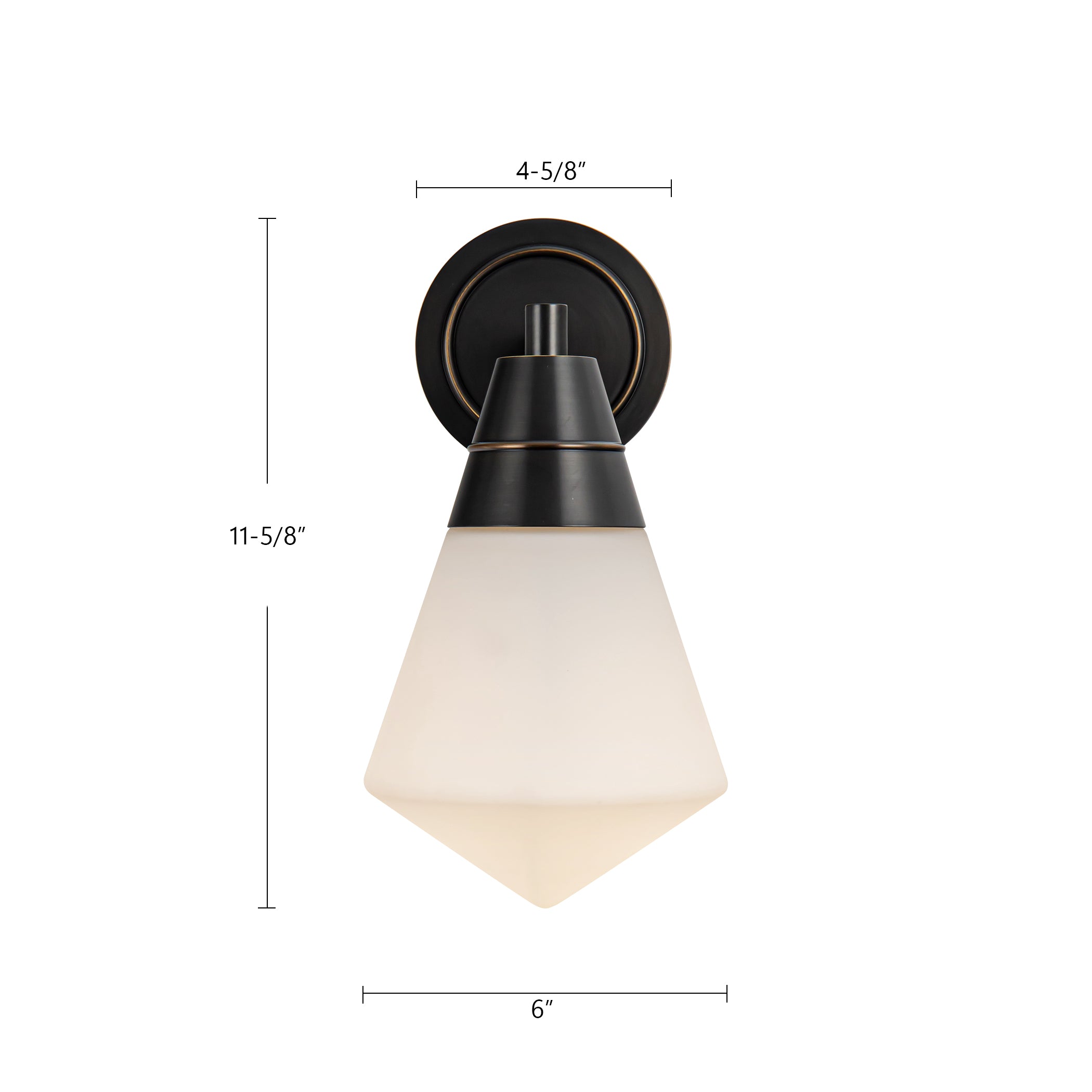 Willard 6-in Steel Vanity Light