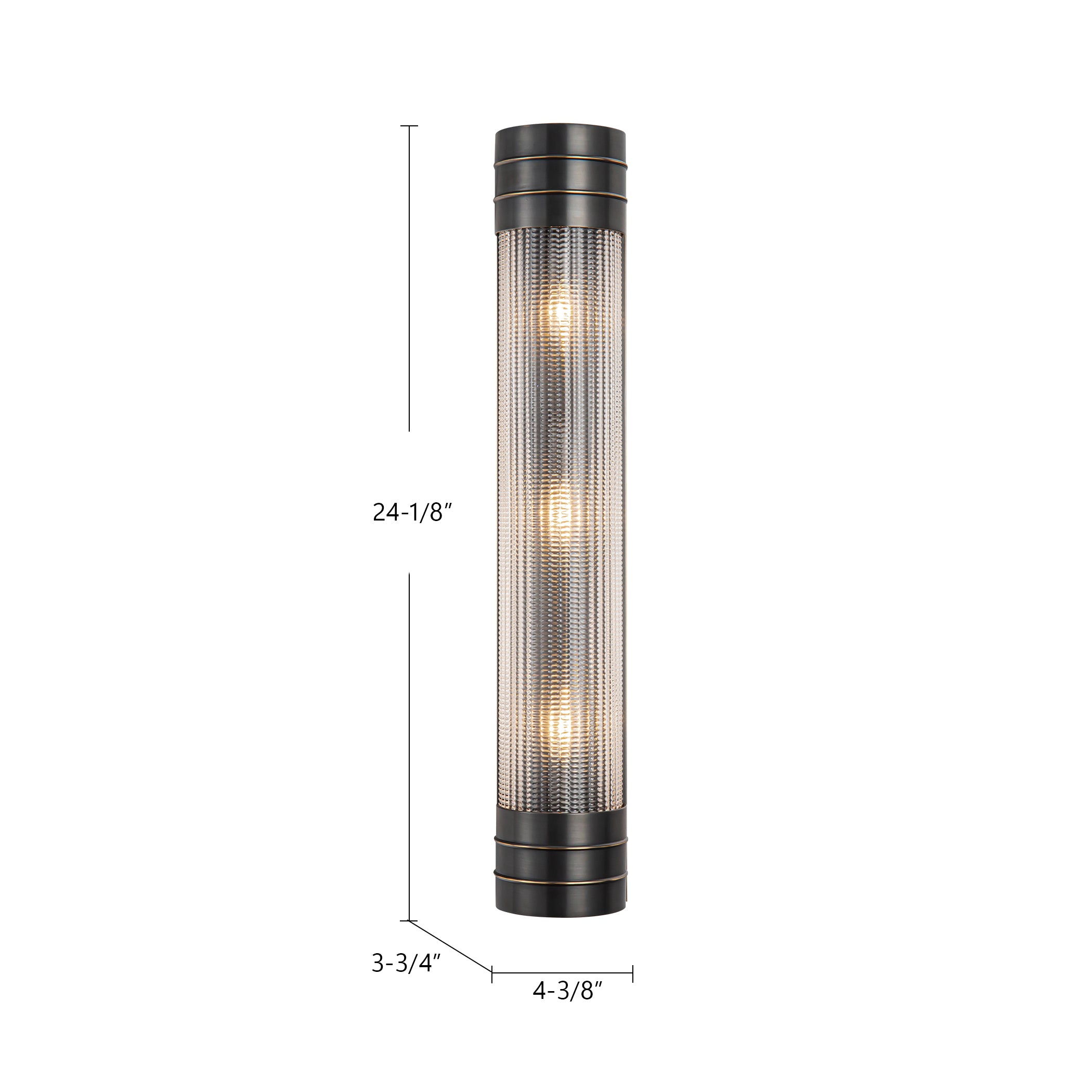 Willard 24-in Steel Vanity Light