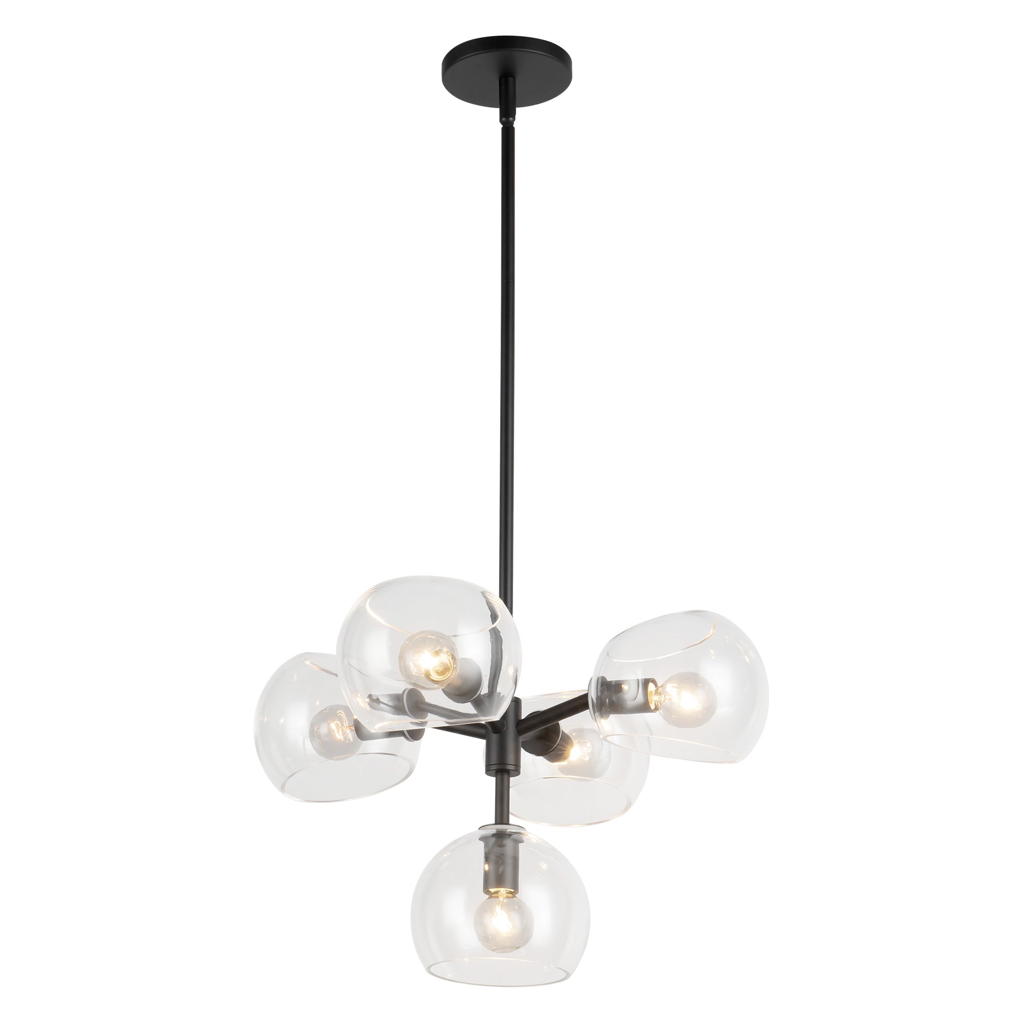 Willow 18-in Steel Chandelier