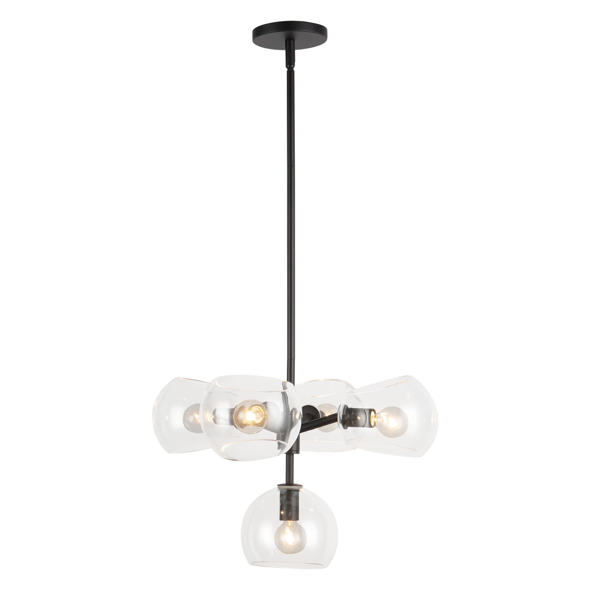 Willow 18-in Steel Chandelier