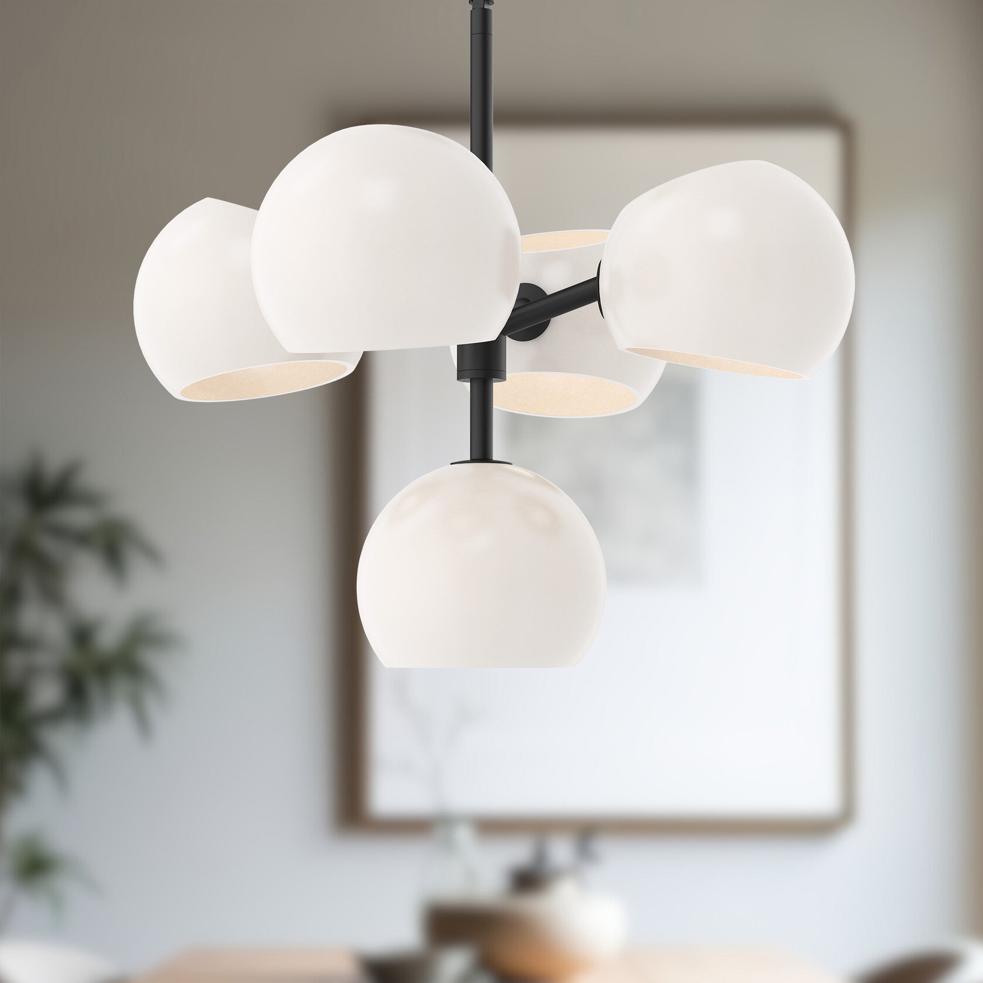 Willow 18-in Steel Chandelier