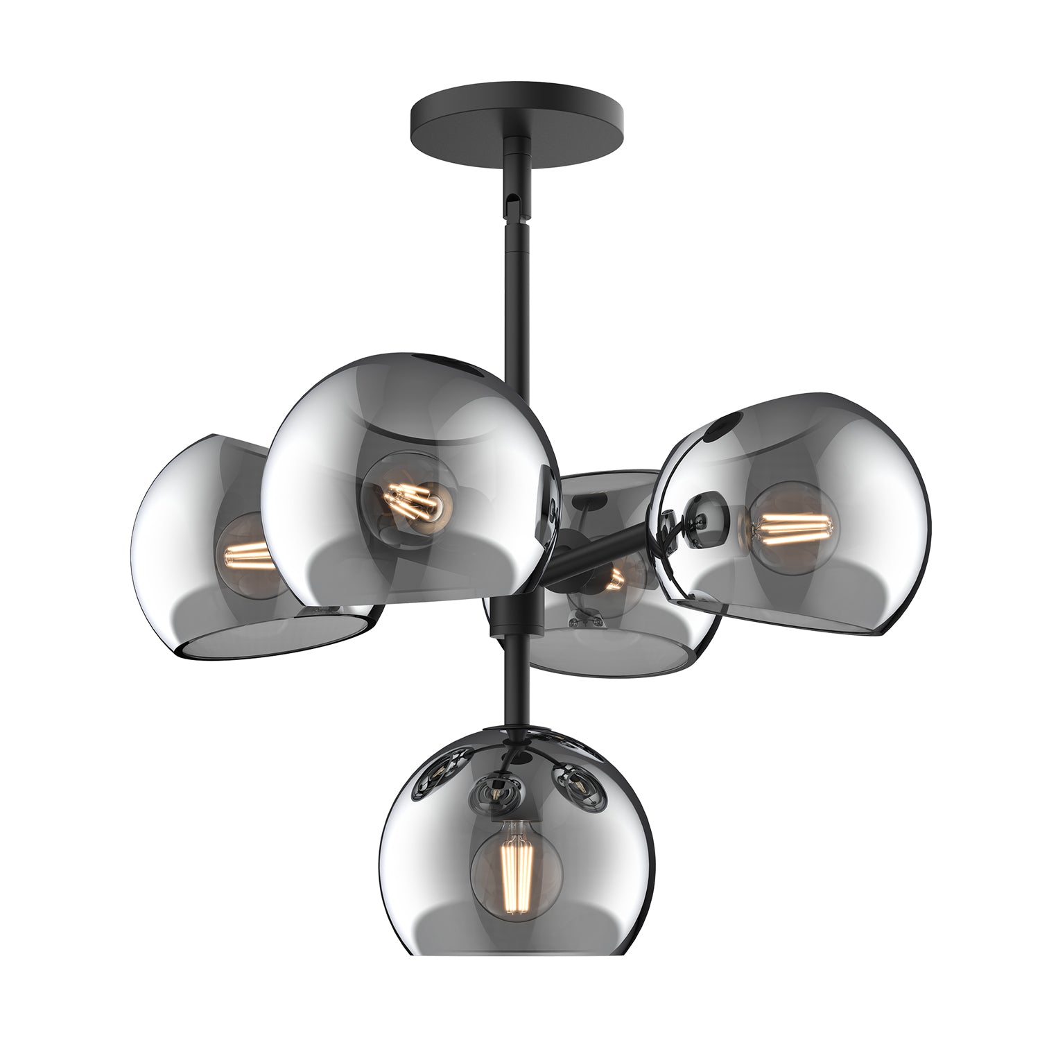 Willow 18-in Steel Chandelier