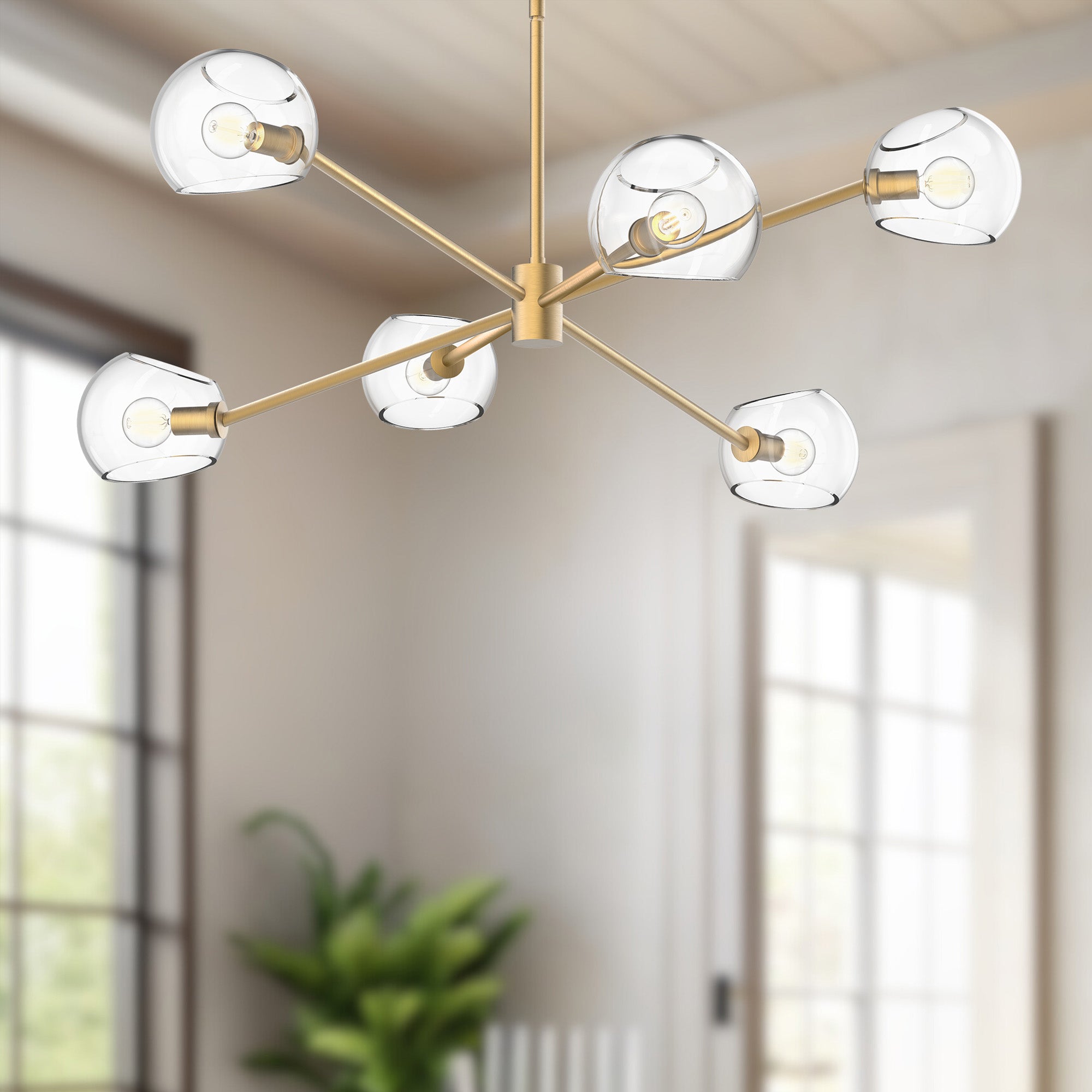 Willow 37-in Steel Chandelier