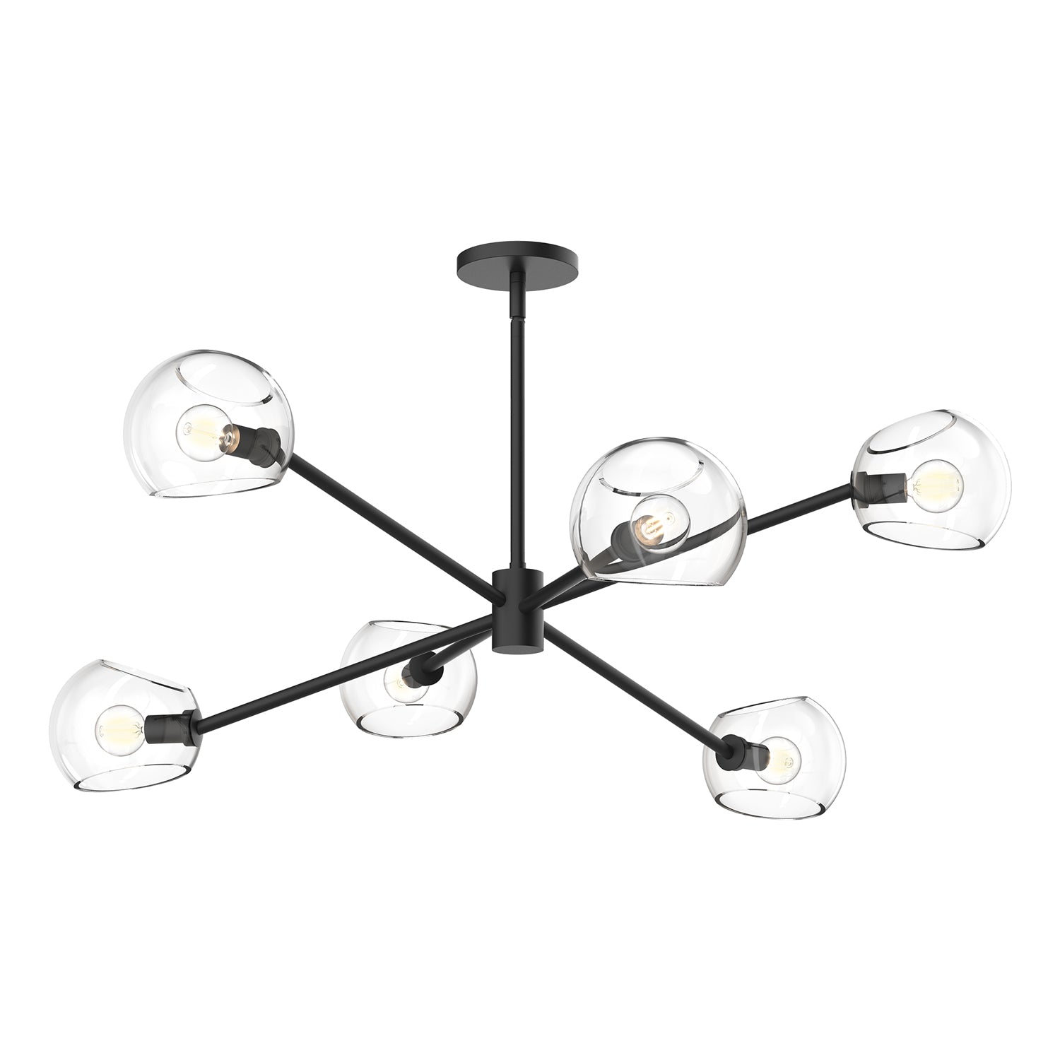 Willow 37-in Steel Chandelier