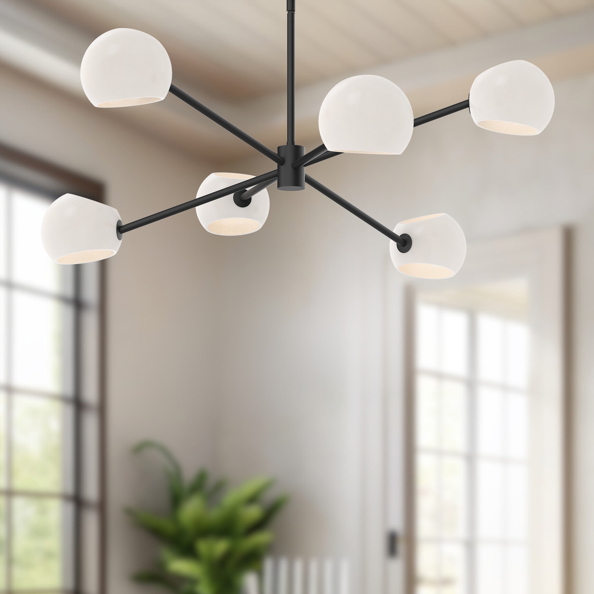 Willow 37-in Steel Chandelier
