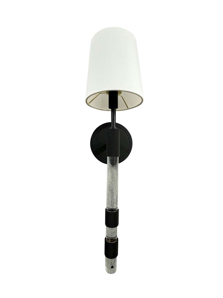6-inch Black Wall Sconce