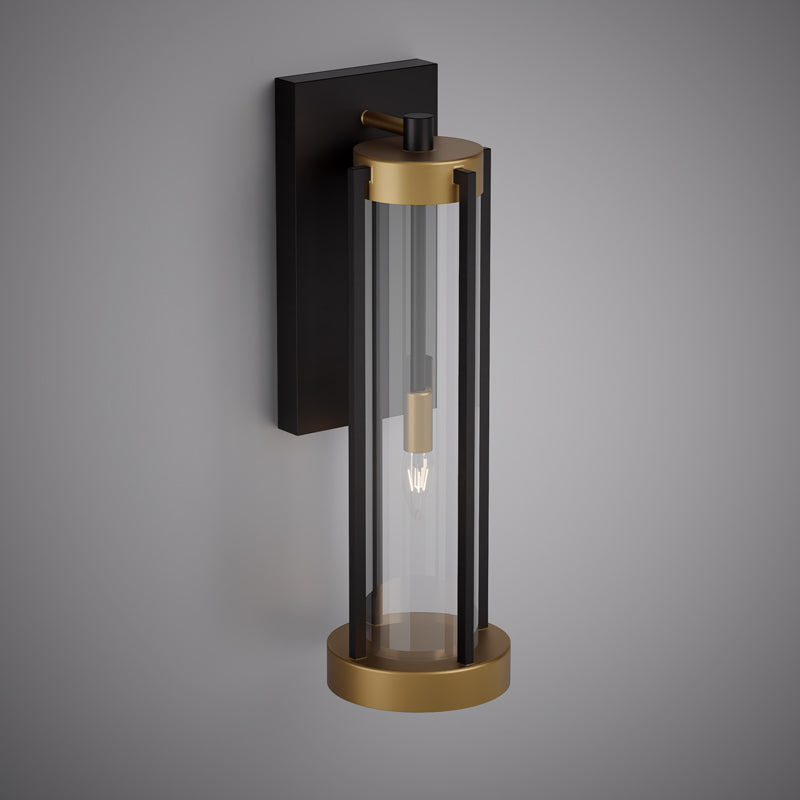 1 Lights WS1111-1AB/BK Matte Black/Aged Brass Dimmable 40W
