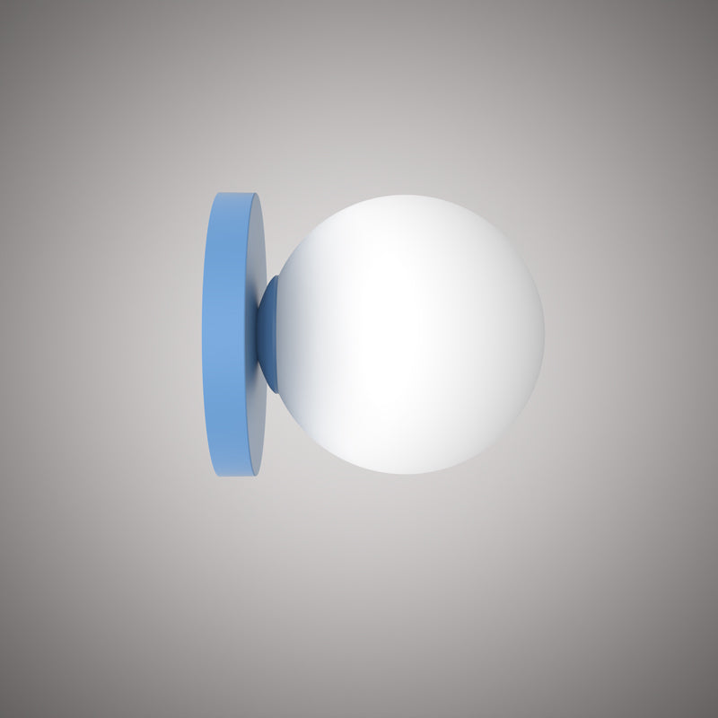 1 Lights Orbit Wall Sconce Blue Dimmable 60W