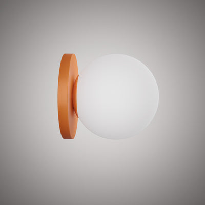 1 Lights Orbit Wall Sconce Orange Dimmable 60W