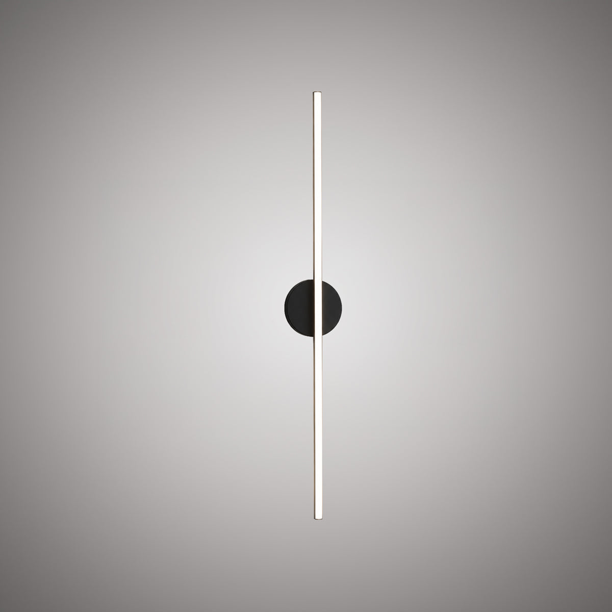 23.5-inch Matte Black Dimmable Wall Sconce
