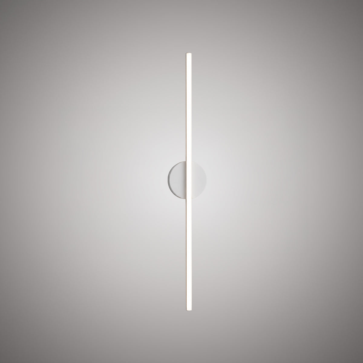 23.5-inch Matte White Dimmable Wall Sconce
