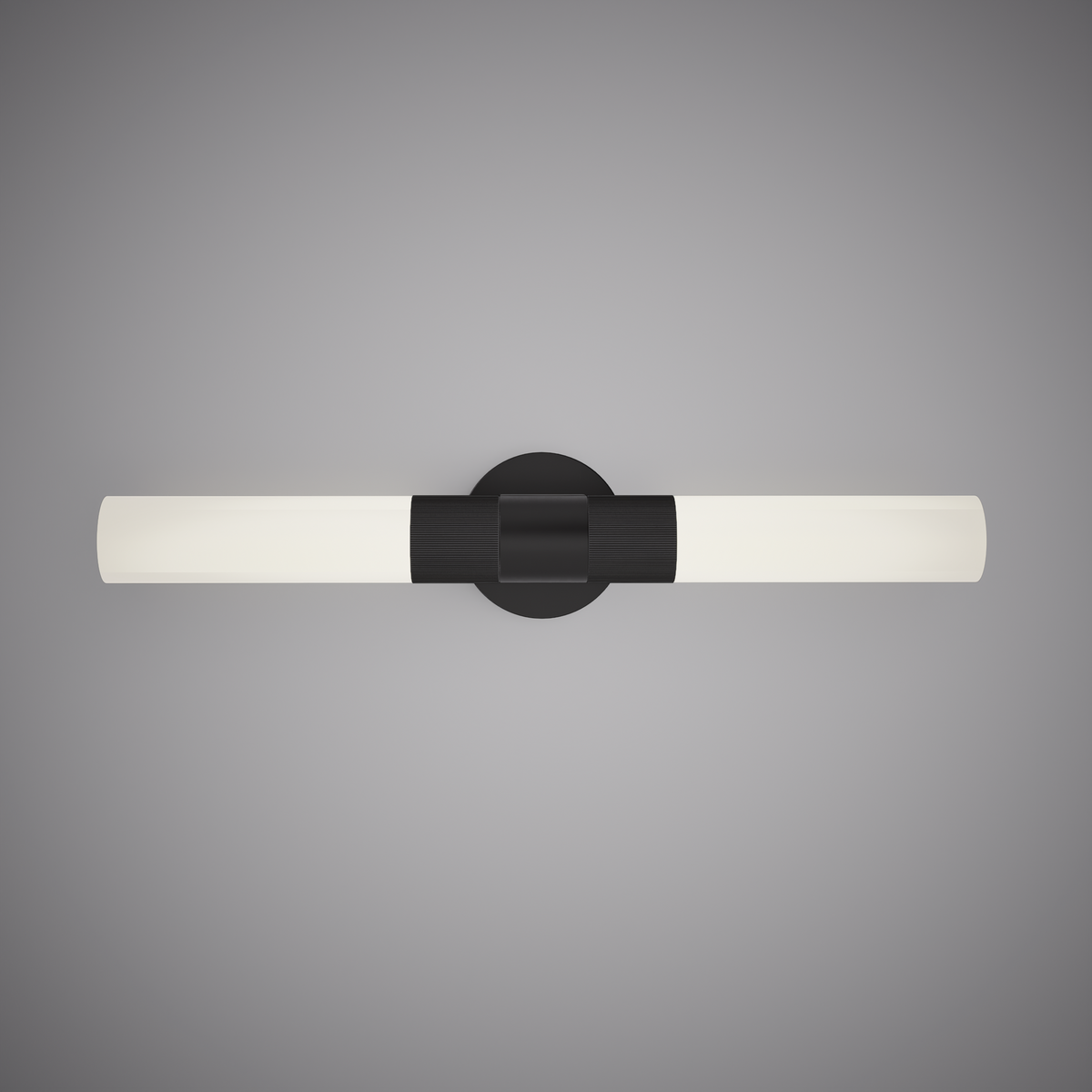 22-inch Matte Black and White Dimmable Wall Sconce