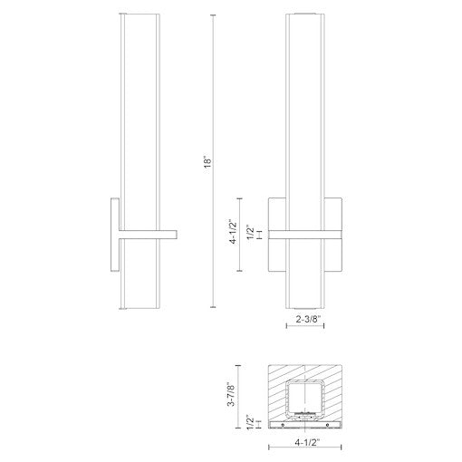 Nepal 18-in Aluminum Wall Sconce