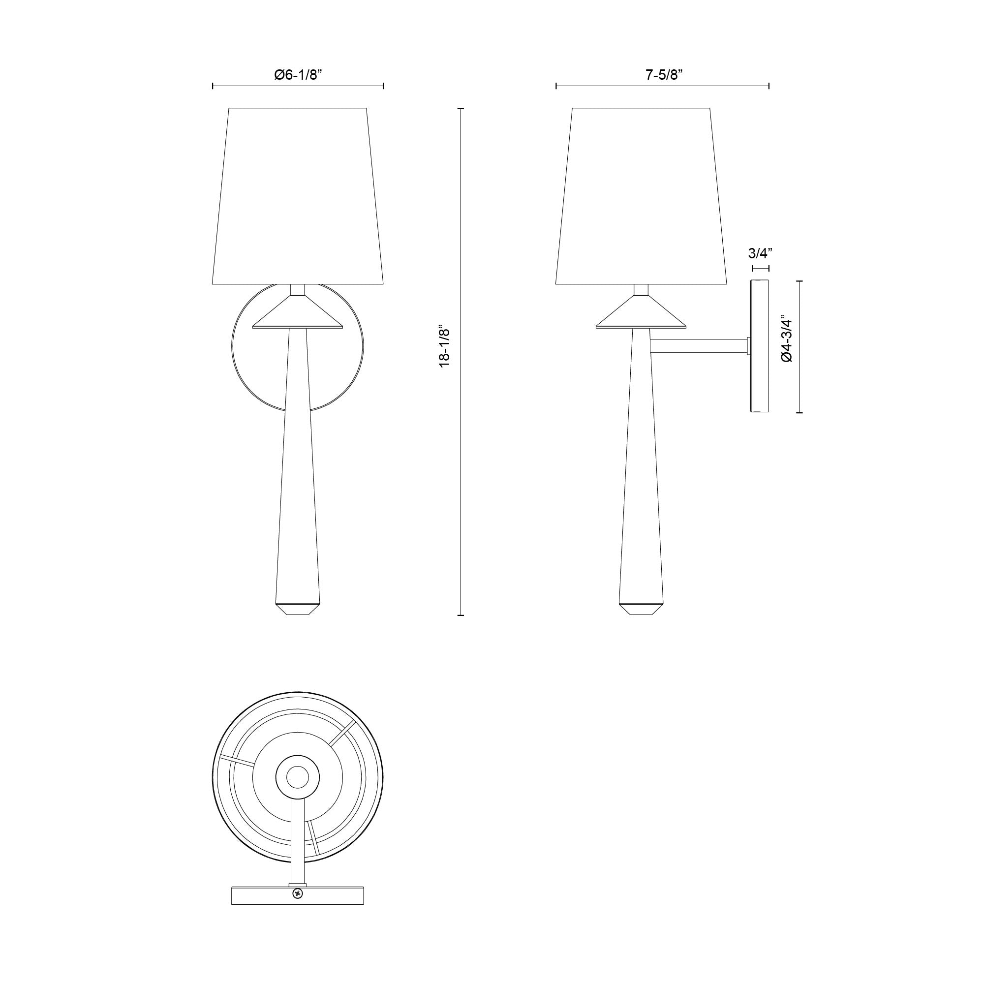Bridgette 16-in Steel Vanity Light