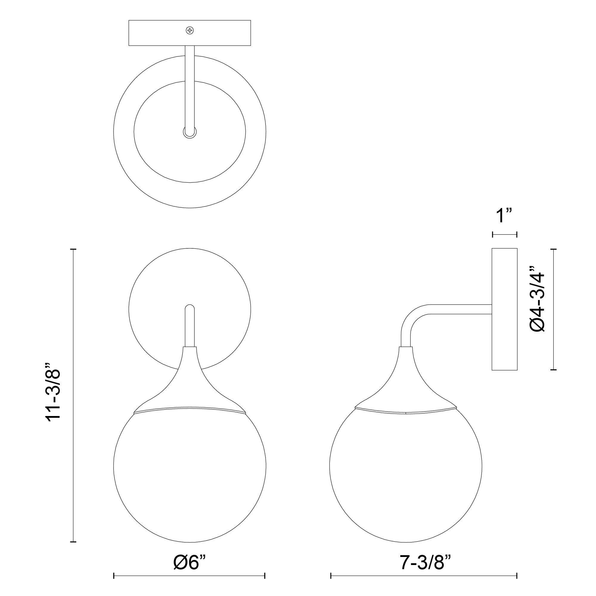 Nouveau 12-in Steel Vanity Light