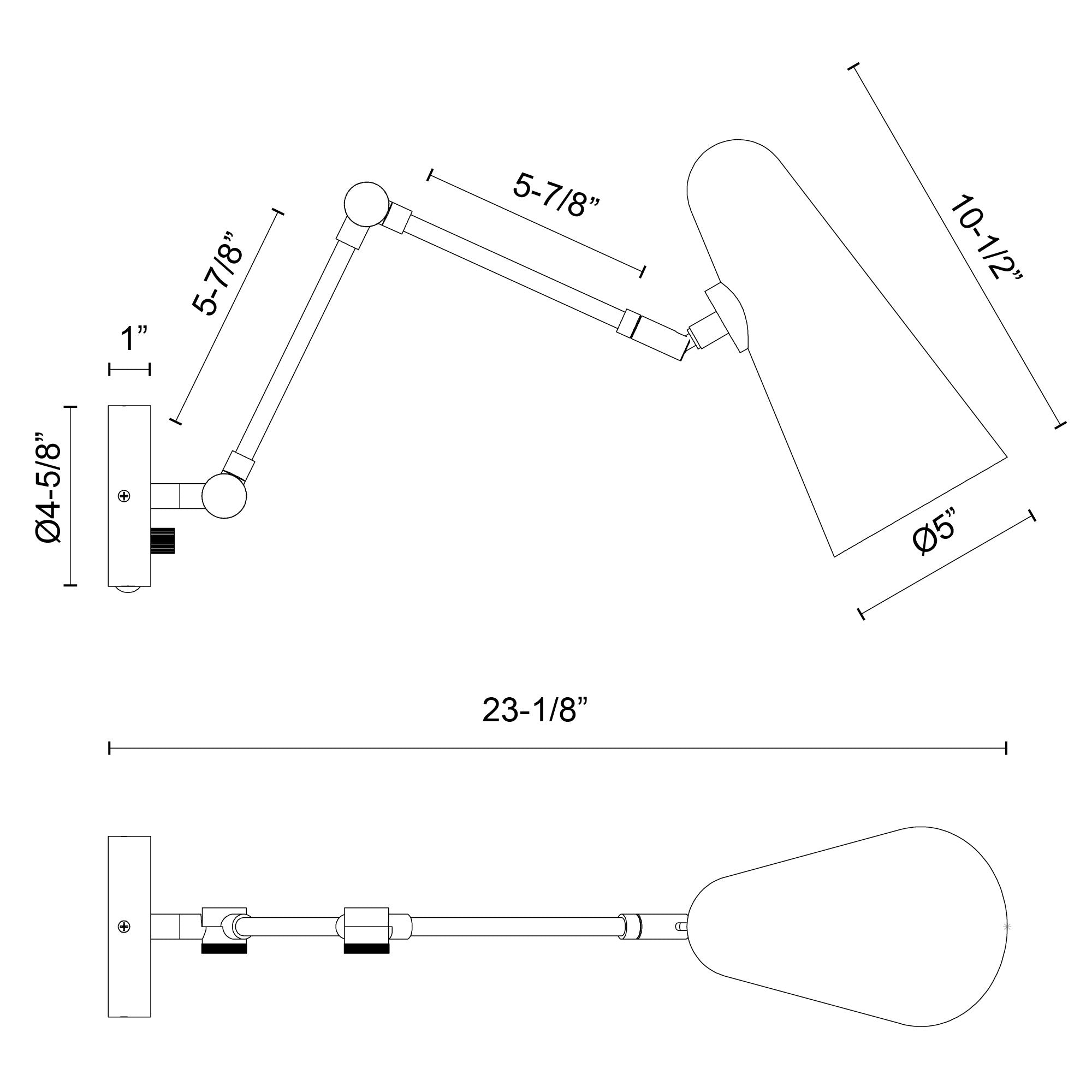 Daniel 24-in Steel Vanity Light