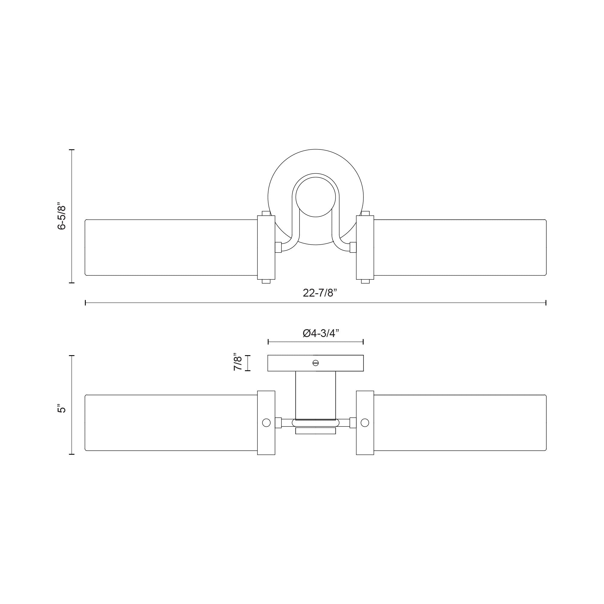 Wynwood 23-in Steel Vanity Light