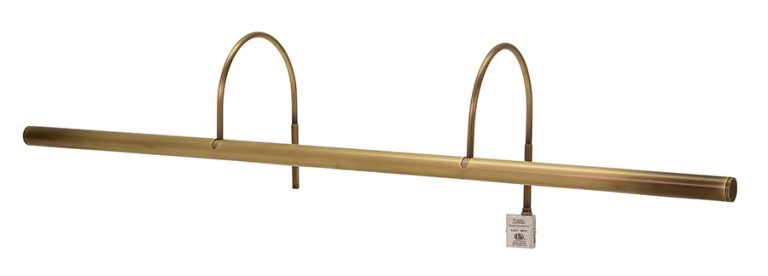 36-inch Slim-Line Antique Brass Plug-In Picture Light