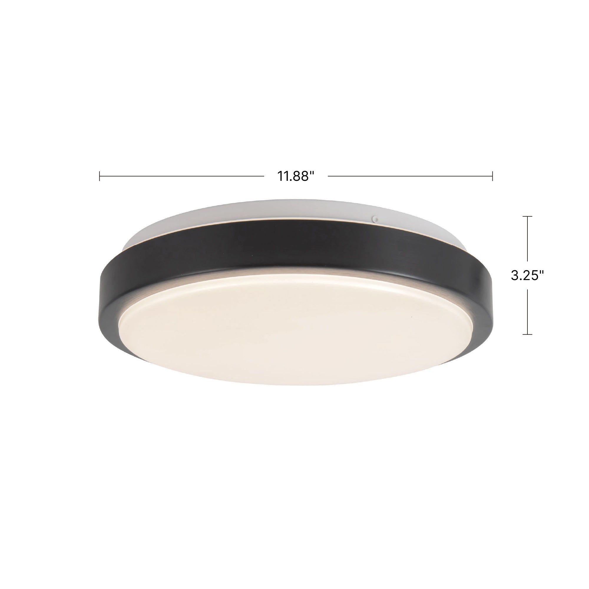 Yanis 12-in Steel Flush Mount
