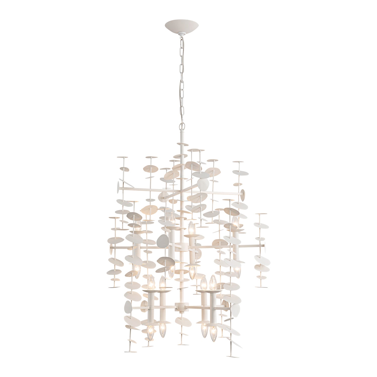 Yukari 41-in Steel Chandelier