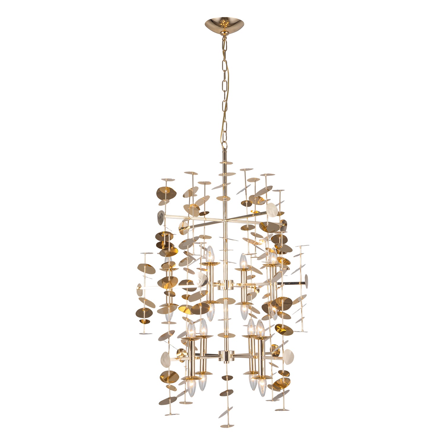 Yukari 41-in Steel Chandelier
