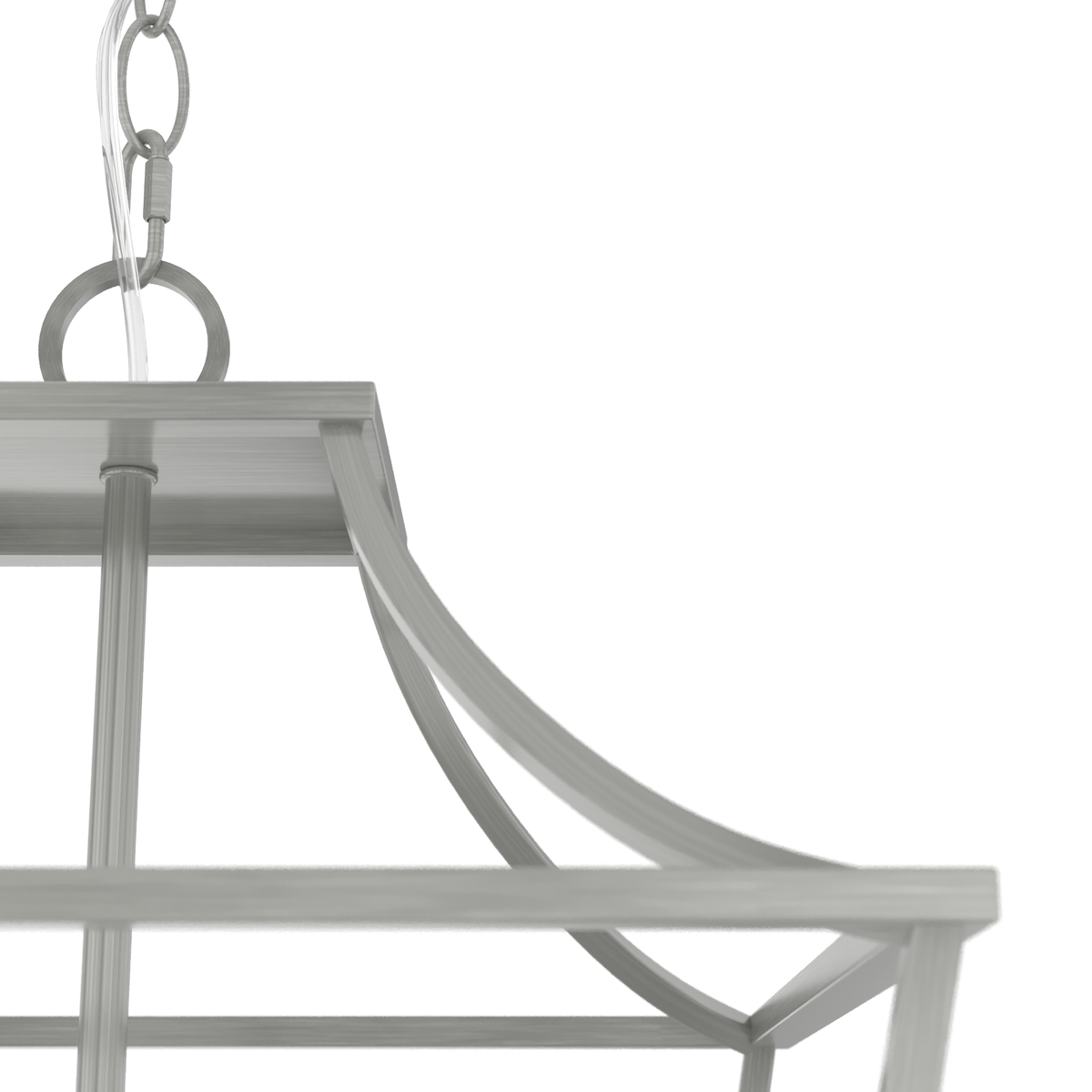 Laurel Ridge 15-inch 4-light Brushed Nickel Lantern Pendant